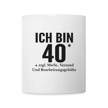 J’ai 40+ drôles de paroles pour les gens cool - Mug blanc - blanc - Devant