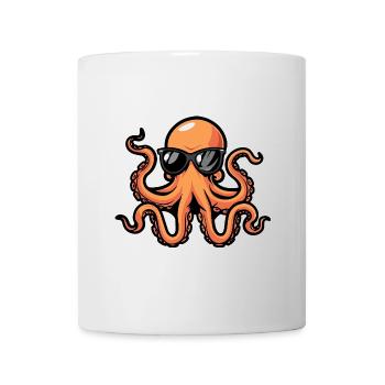 Pieuvre Cool Animal - Mug blanc - blanc - Devant