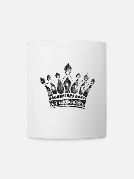 Krone Symbol Royal - Tasse - Weiß