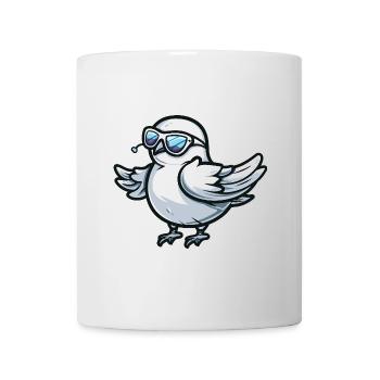 Taube Vogel Cool Tier - Tasse - Weiß - Vorne