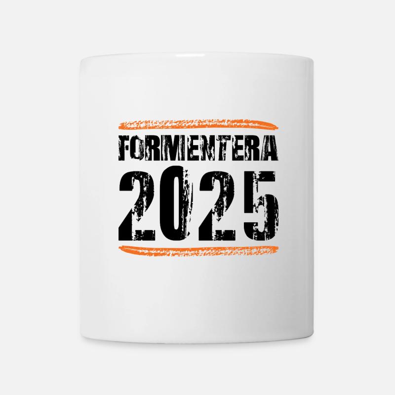 Formentera 2025 Spruch - Tasse - Weiß