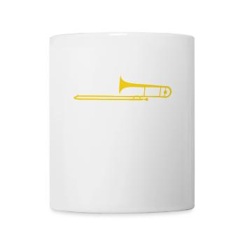 Posaune - Tasse - Weiß - Vorne