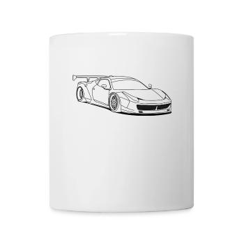 custom car outlines - Mug blanc - blanc - Devant
