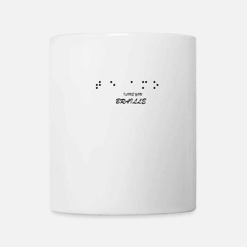 ILY BRAILLE - Tasse - Weiß