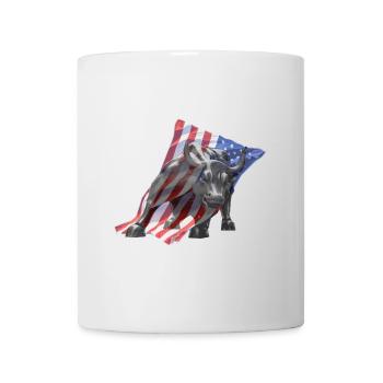 Börsenbulle von der Wall Street - Tasse - Weiß - Vorne