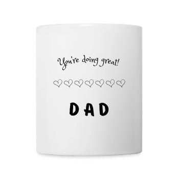 Message sincère pour papa - Mug blanc - blanc - Devant