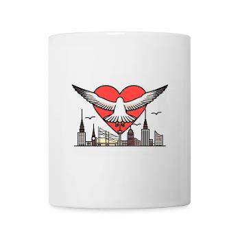 Mer du Nord Moin Seagull J’ADORE Hambourg Ville hanséatique Kiez - Mug blanc - blanc - Devant