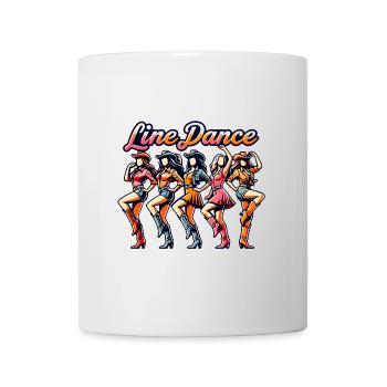 Line Dance für Männer und Frauen - was sonst? - Tasse - Weiß - Vorne