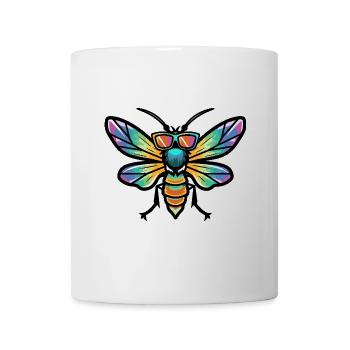 Libelle Cool Comic - Tasse - Weiß - Vorne