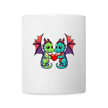 Dragon Couple Valentine's Day - Mug - white - Front