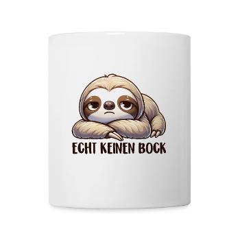 Faultier hat echt keinen Bock will seine Ruhe - Tasse - Weiß - Vorne