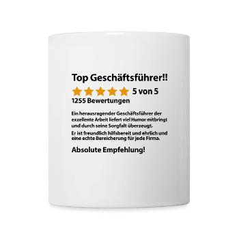Geschäftsführer Abschiedsgeschenk Geschenkidee - Tasse - Weiß - Vorne