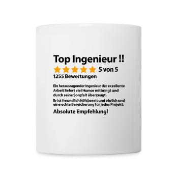 Diplom Ingenieur Master Bachelor Abschluss - Tasse - Weiß - Vorne