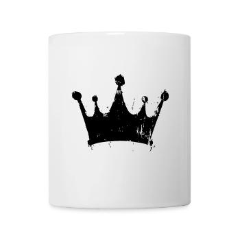 Krone Symbol Silhouette - Tasse - Weiß - Vorne