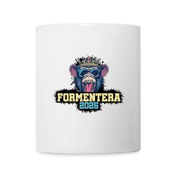 Formentera 2025 Affe - Tasse - Weiß - Vorne