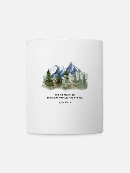 John Muir - Philosophie - Citations - Nature - Mug blanc - blanc