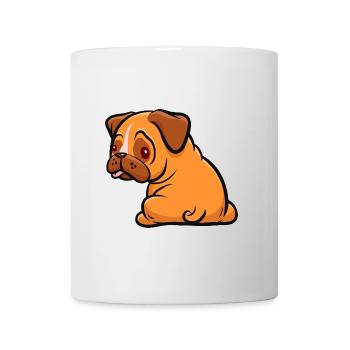 Carlin - Chien Fan - Cadeau - Mug blanc - blanc - Devant