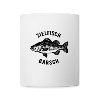 Zielfisch Barsch - Fisch - Angler Geschenk - Tasse - Weiß - Vorne