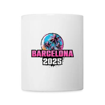 Palmiers de Barcelone 2025 - Mug blanc - blanc - Devant