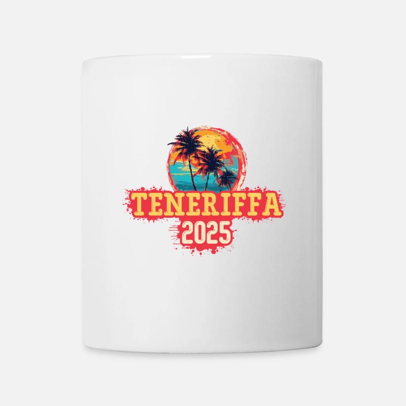 Tenerife 2025 Palmiers - Mug blanc - blanc