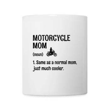Maman de moto identique à une maman normale, juste beaucoup cool - Mug blanc - blanc - Devant