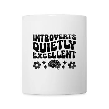 Introverts Quietly Excellent Sayings For - Mug - white - Front