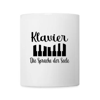 Piano Pianiste Langage de l’âme Piano - Mug blanc - blanc - Devant
