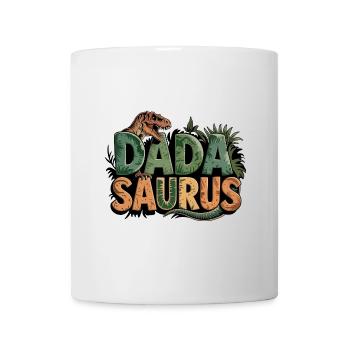 Dinosaurier Papa Saurus Geschenk Papa - Tasse - Weiß - Vorne