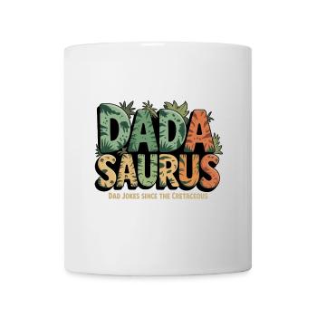 Dinosaurier Papa Saurus Geschenk Papa - Tasse - Weiß - Vorne