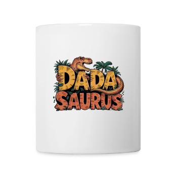 Dinosaurier Papa Saurus Geschenk Papa - Tasse - Weiß - Vorne