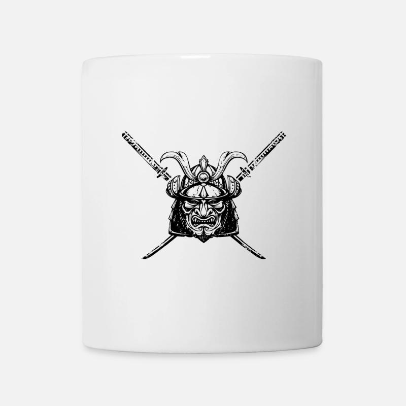 Samurai - Logo - Tasse - Weiß