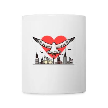 Mer du Nord Moin Mouette J’ADORE Hambourg Ville hanséatique Kiez - Mug blanc - blanc - Devant