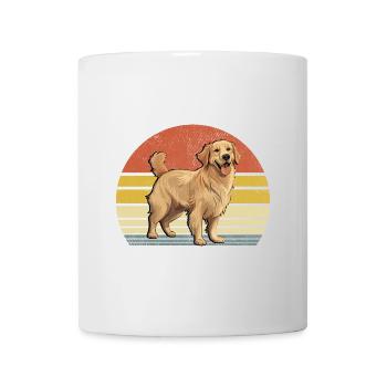 Rétro Vintage Golden Retriever GR Chien Golden Retri - Mug blanc - blanc - Devant