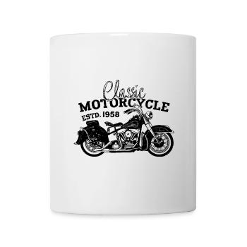 Rétro 1958 Moto Motard Moto Anniversaire 1958 - Mug blanc - blanc - Devant