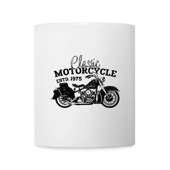 Rétro 1975 Moto Motard Moto Anniversaire 1975 - Mug blanc - blanc - Devant