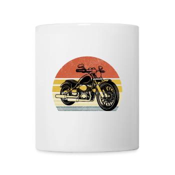 Retro Motorcycle Biker Motorcyclist Motorcycling B - Mug - white - Front