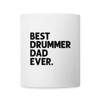 Bester Schlagzeuger Vater aller Zeiten Schlagzeug Schlagzeug Vater - Tasse - Weiß - Vorne