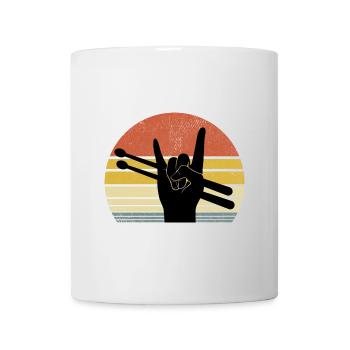 Tambour rétro Tambour Amateur de musique Tambour - Mug blanc - blanc - Devant