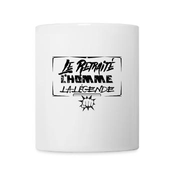 Le retraité l'homme la légende. Humour de retraité - Mug blanc - blanc - Devant
