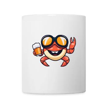 Krebs Krabbe Apres Ski Bier Comic - Tasse - Weiß - Vorne