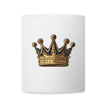 Krone Symbol - Tasse - Weiß - Vorne