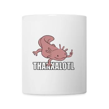 Thanxalot - Axolotl avec remerciements - Jeu de mots - Mug blanc - blanc - Devant
