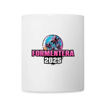Formentera 2025 Palmen - Tasse - Weiß - Vorne