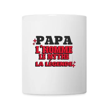 Papa homme mythe légende. - Mug blanc - blanc - Devant