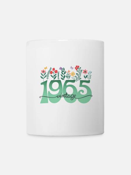 Flowers 1965 Birthday Woman 60 Years - Mug - white