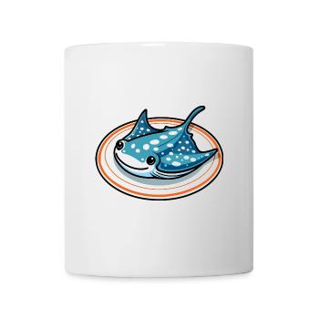Manta Platte - Tasse - Weiß - Vorne