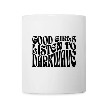 Mädchen hören Darkwave-Musik - Tasse - Weiß - Vorne