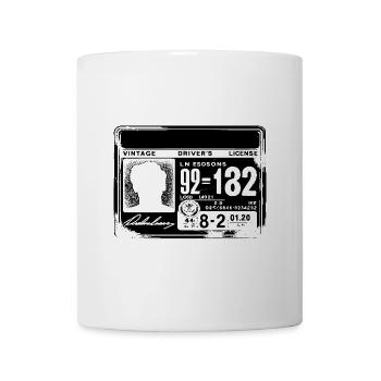 Rétro permis de conduire École de conduite examen Conducteurs - Mug blanc - blanc - Devant