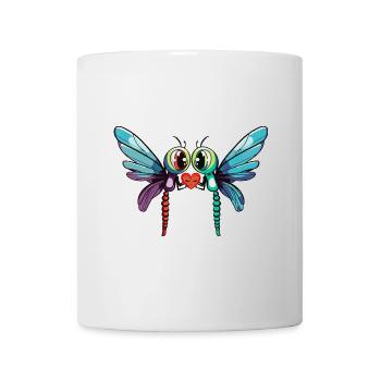 Libelle Paar Valentinstag - Tasse - Weiß - Vorne