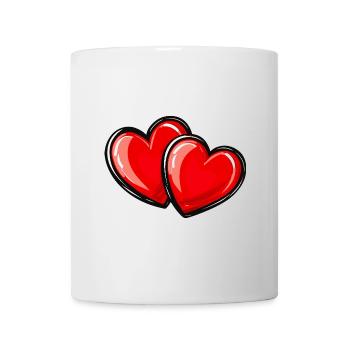 Herzen Liebe Symbol - Tasse - Weiß - Vorne